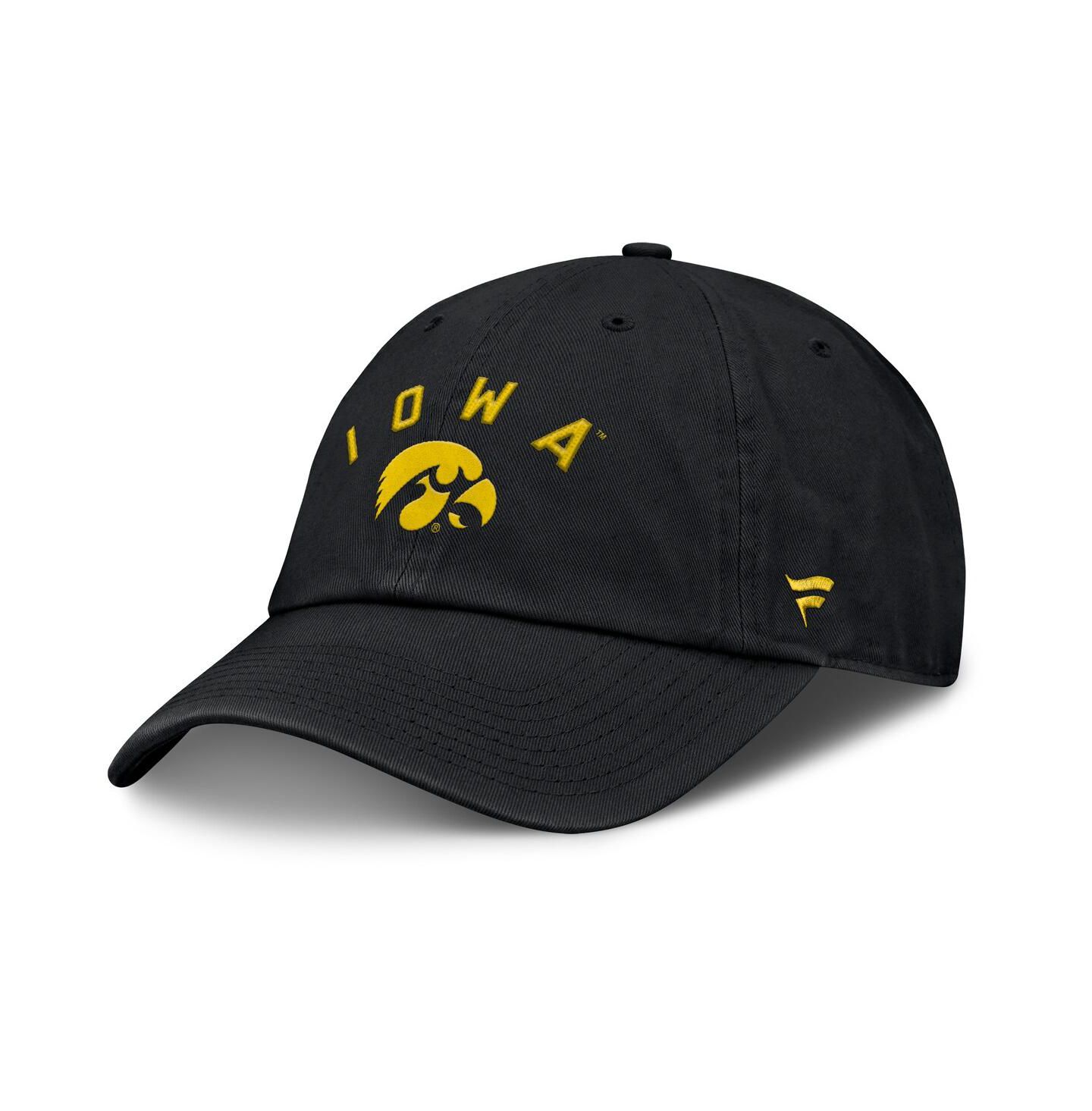 Мужская кепка Fanatics Black Iowa Hawkeyes Myth Adjustable Hat — фото 1