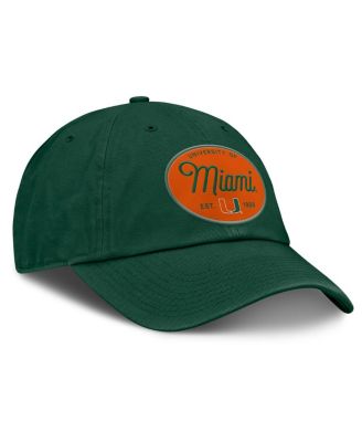 Women's Green Miami Hurricanes Candid Adjustable Hat