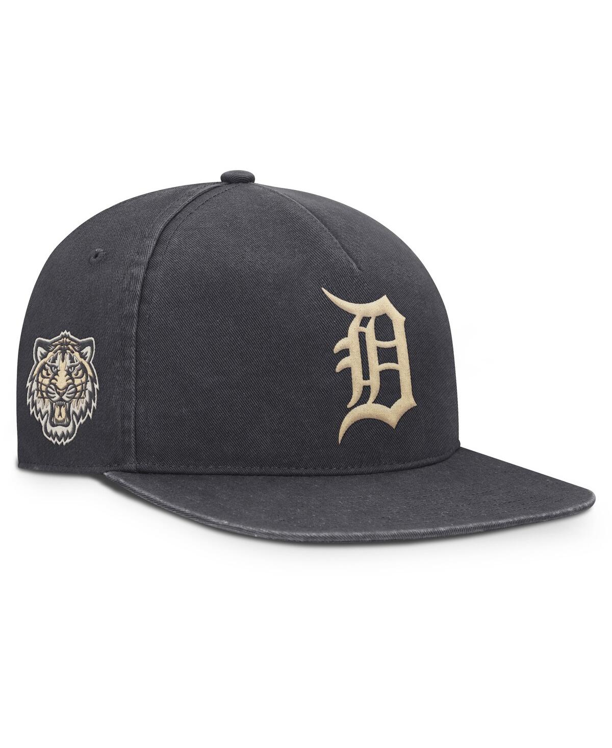 Nike Men's Anthracite Detroit Tigers Monotone Pro Adjustable Hat In Gray