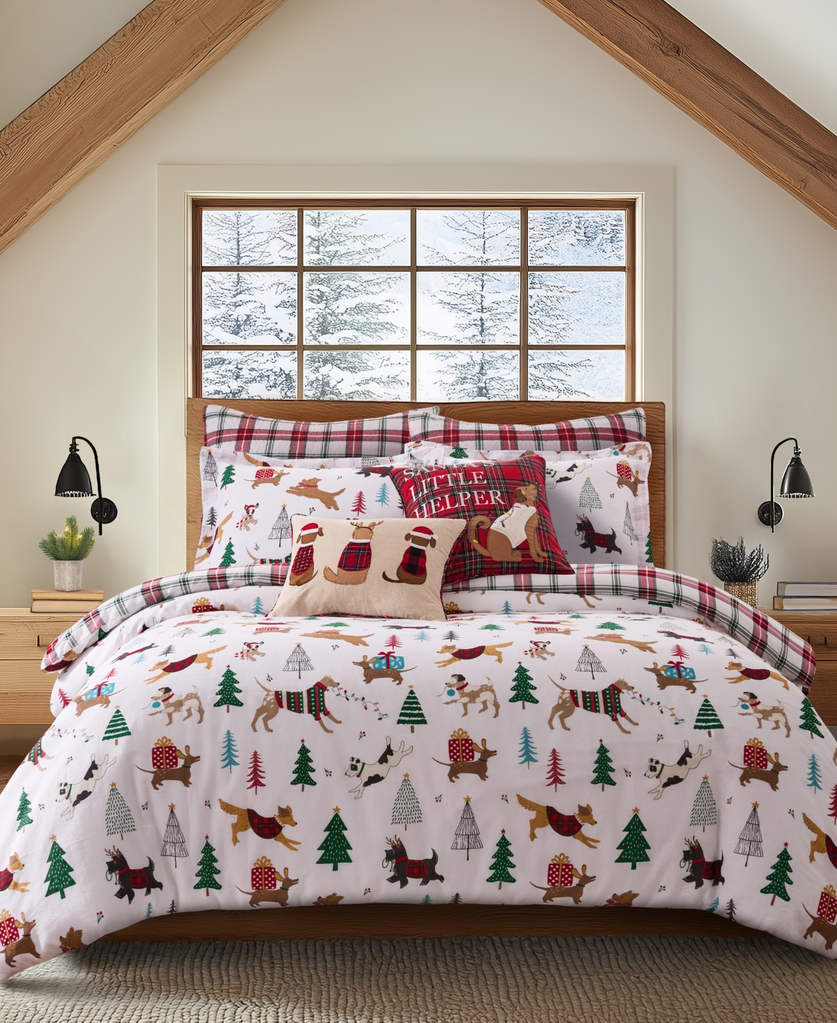 Levtex Home Jingle Paws Reversible 3-pc. Duvet Cover Set, Queen In Multi