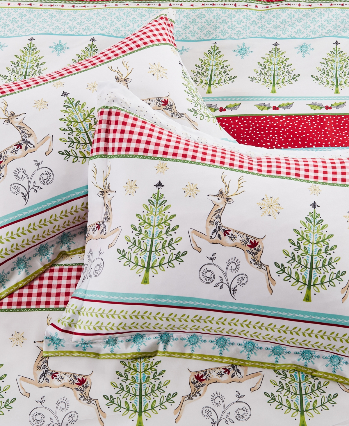 Levtex Home Merry And Bright Comet And Cupid Reversible 3-pc. Comforter Set, Full/queen In Red