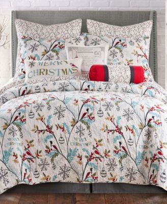 Levtex Home Mistletoe Reversible Quilts In Green