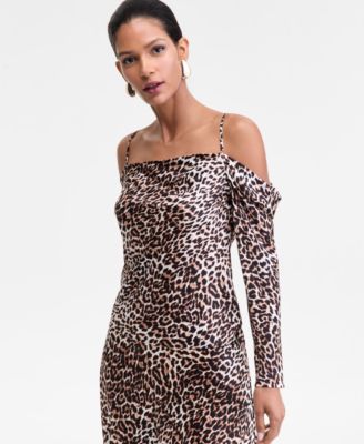 Women's Cold-Shoulder Draped Blouse