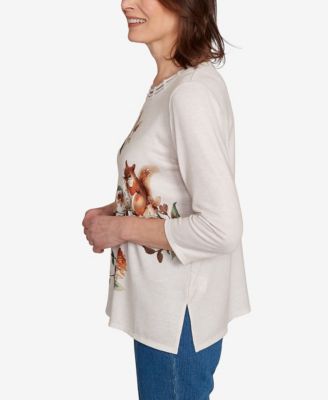 Women's Classic Floral Squirrel Harvest Top