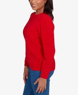 Women's  Classic Cable Chenille Pullover Sweater