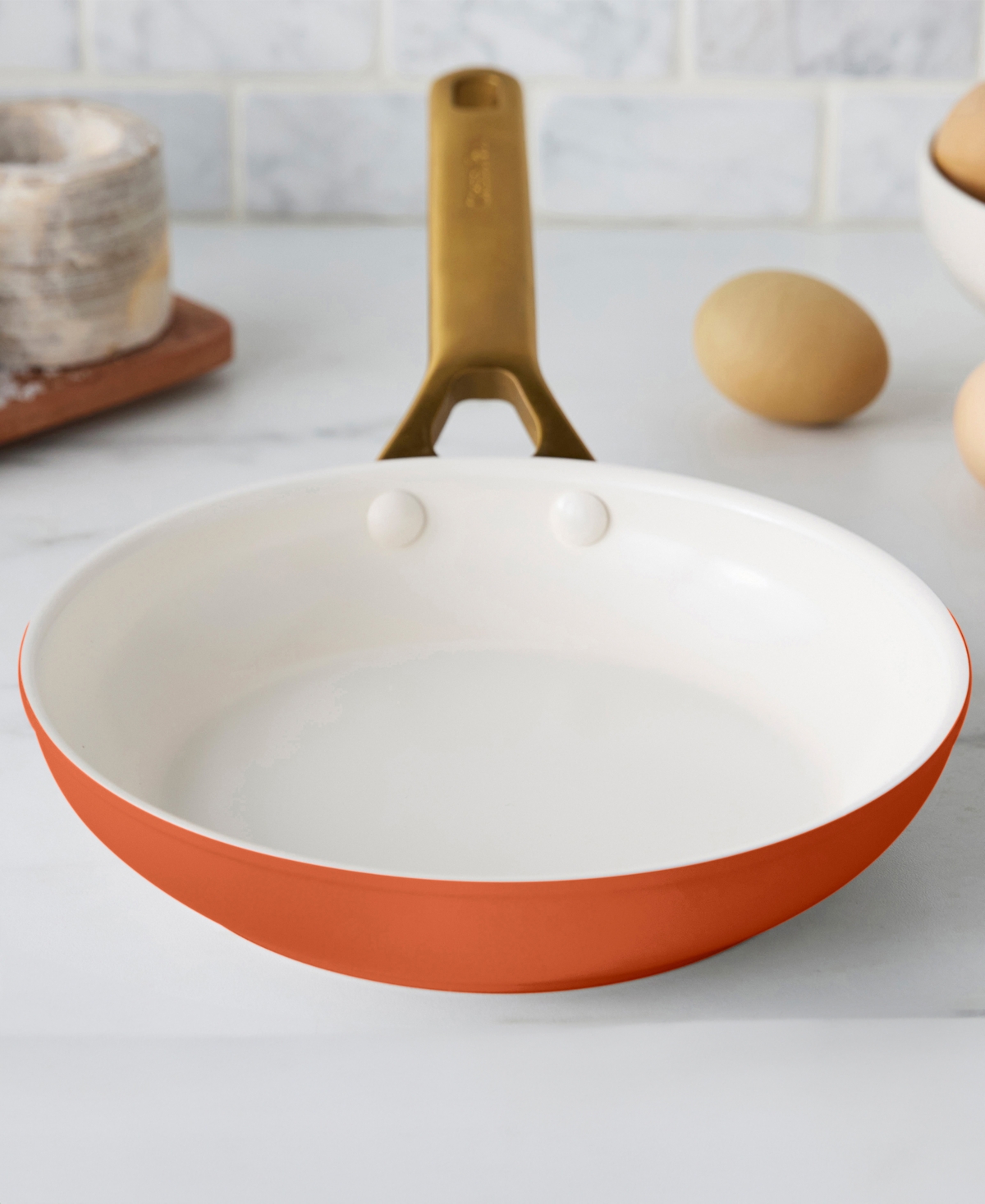 Greenpan Reserve 8" Ceramic Nonstick Frypan In Orange