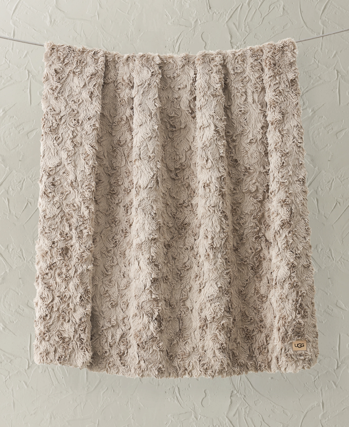 Ugg Adalee Faux Fur Throw, 50" X 70" In Neutral