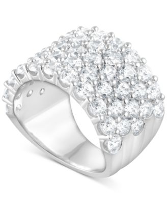 Badgley Mischka - Certified Lab Grown Diamond Cluster Wide Width Band (5 ct. t.w.)
