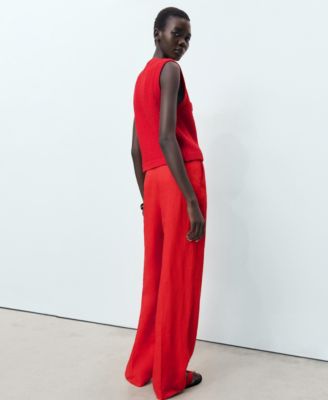 Women's Buttoned Chunky-Knit Vest