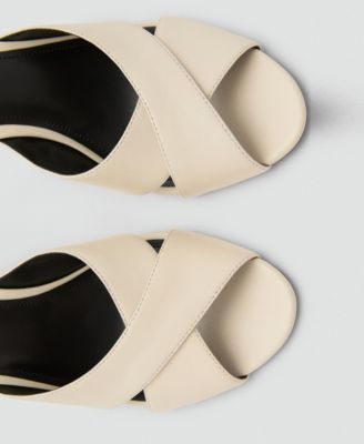 Women's Cross-Strap Leather Sandals