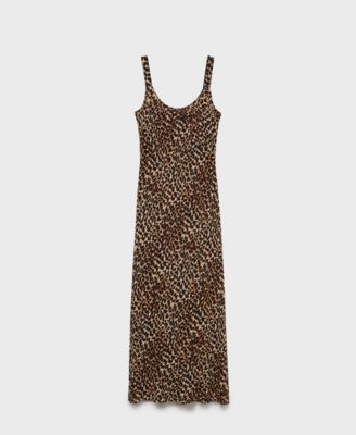 Women's Animal-Print Midi-Dress