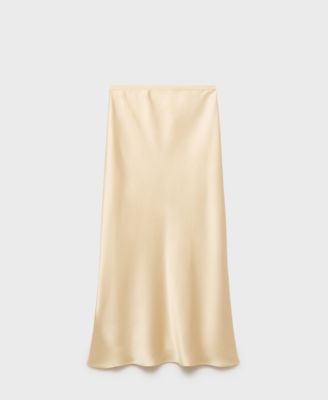 Women's Midi Satin Skirt