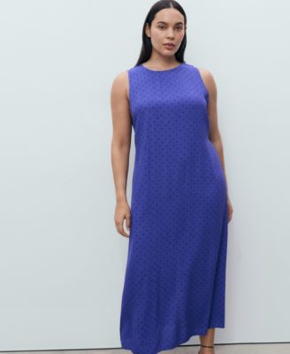 Women's Polka Dot Midi Dress