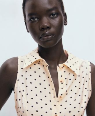 Women's Polka Dot Shirt Dress