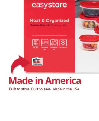 EasyStore Large Food Storage Containers with Lids, 18-Pc. Set