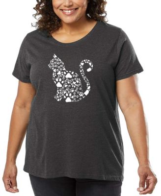 Plus Size Cat Claws Art T-Shirt
