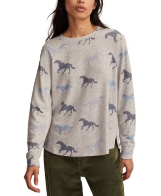 Women's Cloud Long Sleeve Crew Neck Sweater