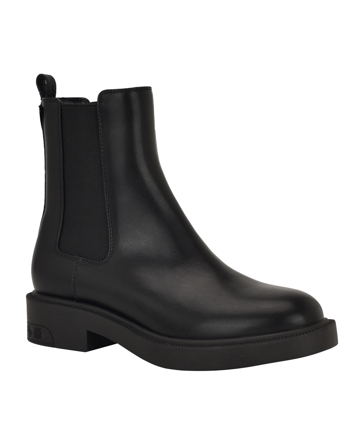 Guess Women's Fynli Double Gore Chelsea Booties In Black