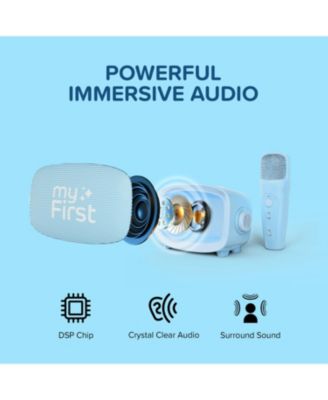 Voice 2 Kids Karaoke Machine with Wireless Microphone, Bluetooth Speaker, and AI Voice Changer