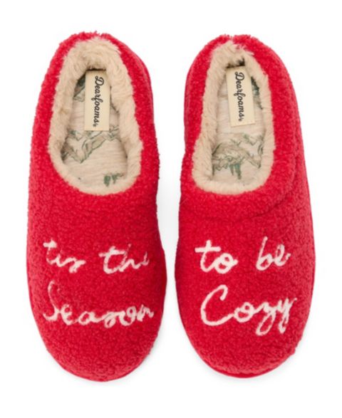 Женские сабо Dearfoams Holiday Novelty Snowflake Clog Slipper, цвет: Кирпичный