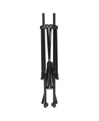 Hammock Camping Chair, Folding Portable Rocking Chair, Aluminum Alloy Adjustable Back Swinging Chair with Pillow Cup Holder, Recliner with Carry Bag for Outdoor Travel Lawn Backyard, Blue (2pcs)