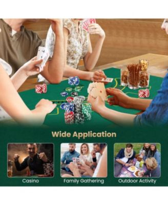 Texas Hold'em Poker Chip Set with 300 Pieces