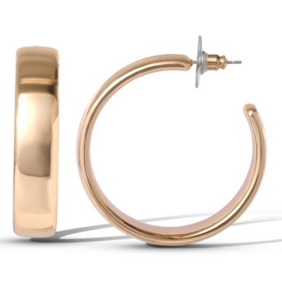 Textured Half Hoop Earrings