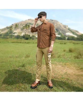 Men's Solid Ribbed Utility Shirt