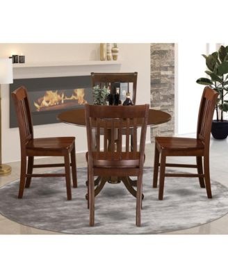 5 Pc small Kitchen Table and Chairs set-small Kitchen Table plus 4 Kitchen Chairs