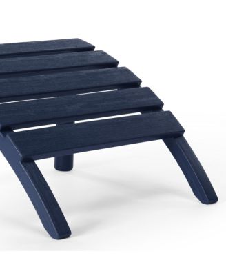 Outdoor Patio HDPE Adirondack Ottoman Footrest