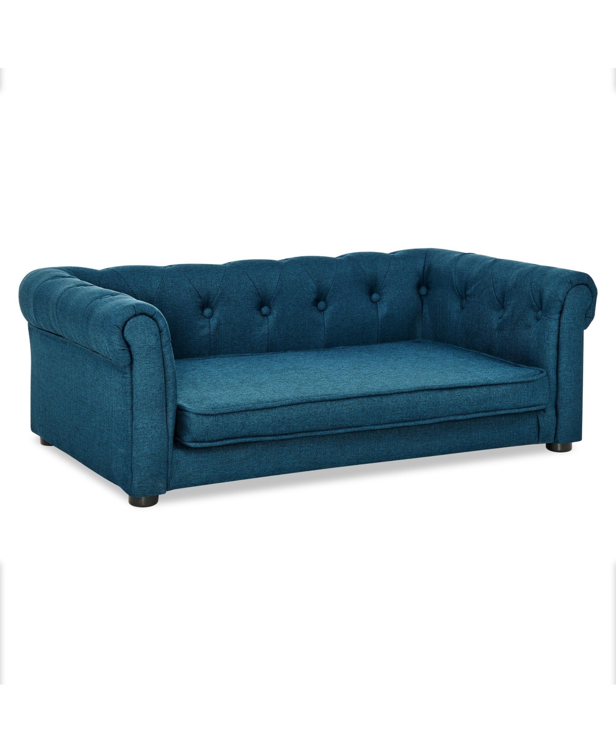 Aostirmotor Elevated Dog Sofa Bed Modern Design for Small Dogs Blue