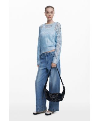 Women's Small faux leather studded bag