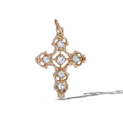 Crystal Cross Charm Bracelet