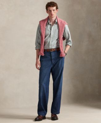 Men's Classic-Fit Striped Oxford Shirt