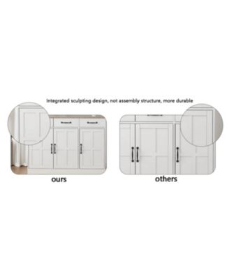 CASAINC 65"H MDF Drawer and Door Compact Floor Cabinet