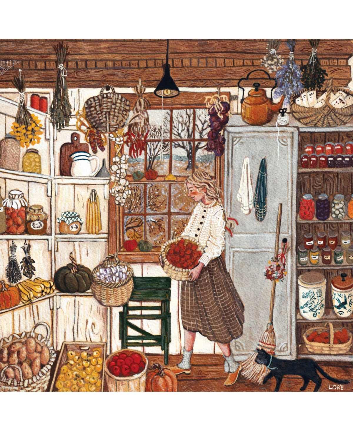New York Puzzle Company Winter Stores 500 Piece Puzzle