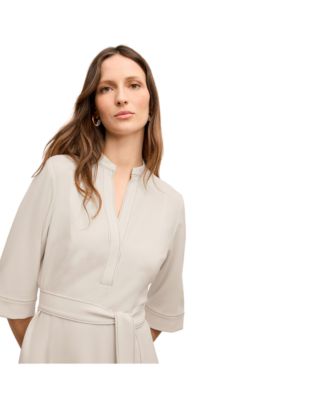 Lauleh Dress - Everyday Crepe with Topstitch