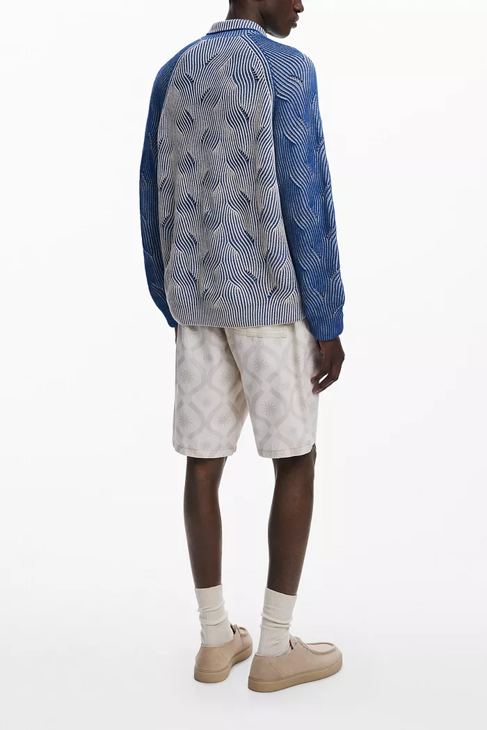 Men's Heathered polo sweater - thumbnail 5