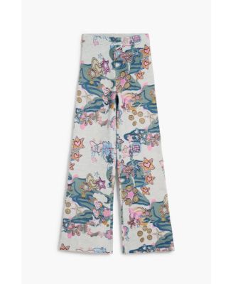Girls's Elastic pants with patterns