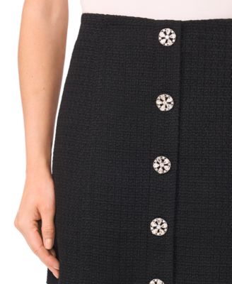 Women's Flap Welt Pockets Mini Skirt