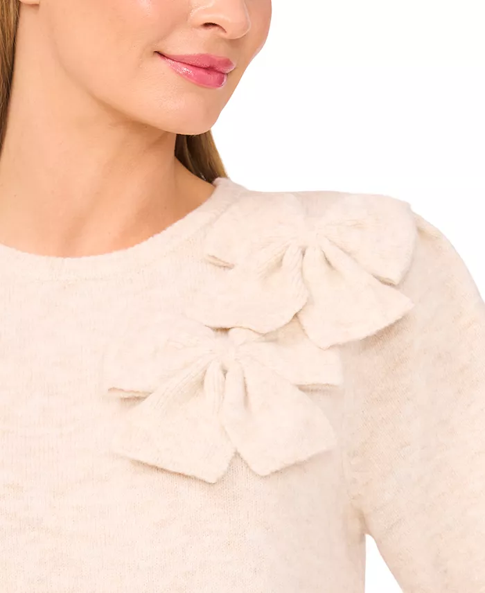 Women's Ribbon Crewneck Short-Sleeve Sweater - thumbnail 3