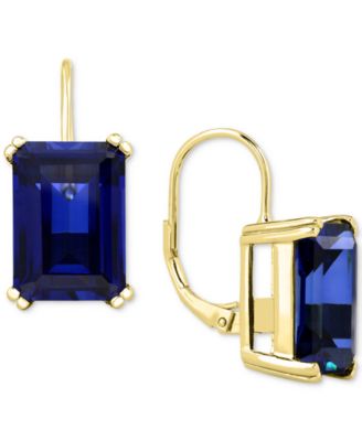 Onyx Leverback Hoop Earrings in 14k Gold-Plated Sterling Silver