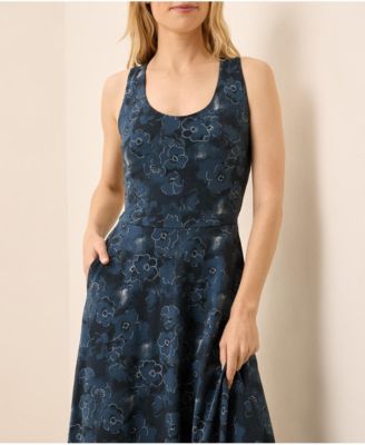 Women's Fit & Flare Open Back Maxi Dress