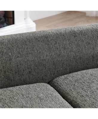 Dark Gray Pet Sofa with Backrest and Armrests Suitable for Small and Medium dogs