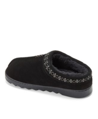 Women's Doreen Genuine Suede Clog Slipper With Embroidery