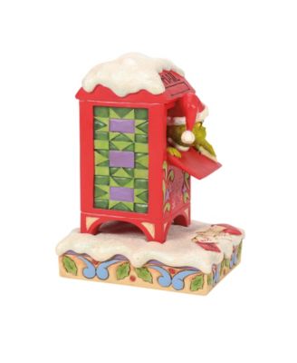 Grinch in Mailbox Figurine