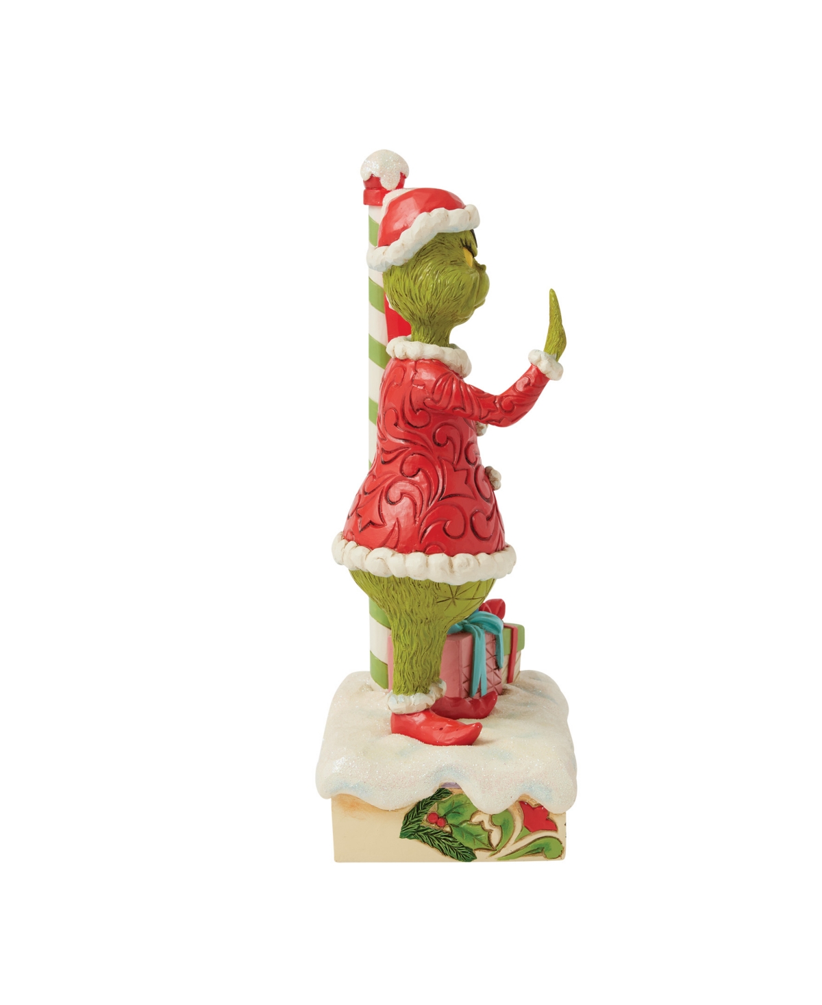 Jim Shore Grinch By Stop Sign Led Figurine In Multi