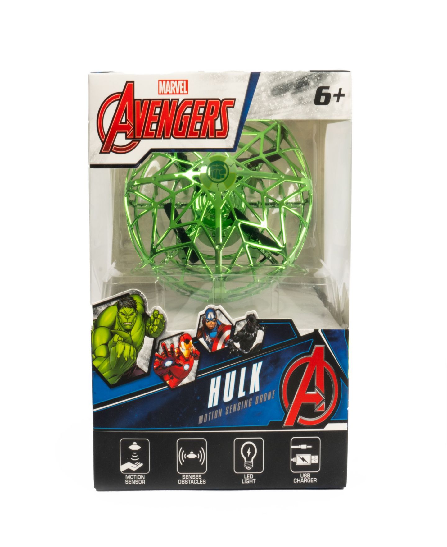 Детская игрушка World Tech Toys Marvel Intelli Sense Motion Sensing LED Drone — фото 3