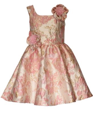 slim fit dress slacks Bonnie Jean Big Girls Velvet Plaid Dress main image 0