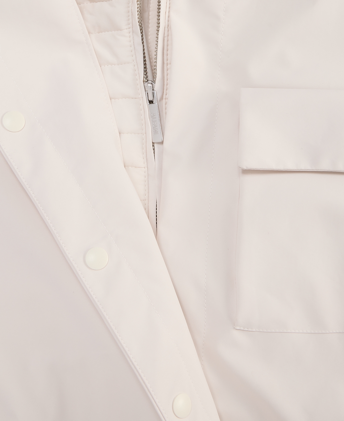 Alfani Men's Alfatech Modular Snap-front Sport Shirt Jacket, Macy's Exclusive In White